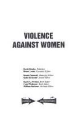 Violence against women Book cover
