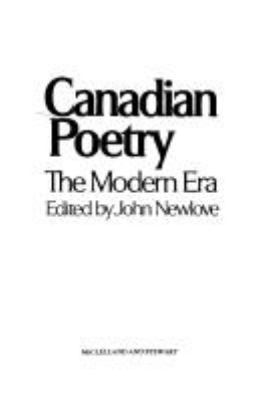 Canadian poetry : the modern era Book cover